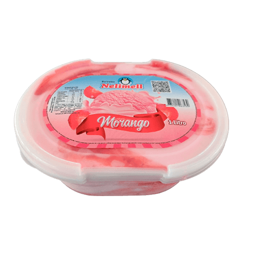 Pote de 1 Litro Sabor Morango