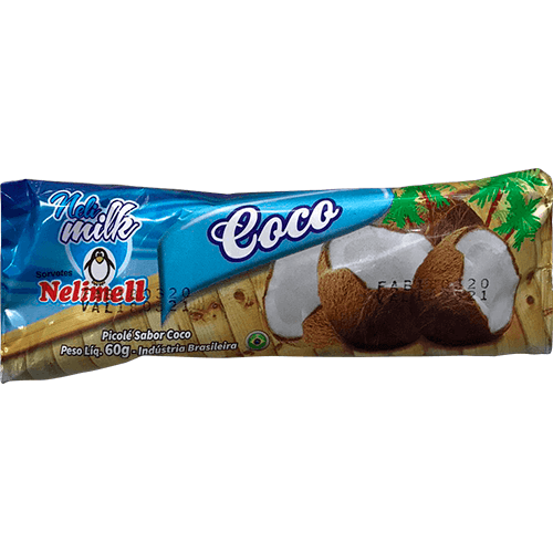 Picolé com Leite Sabor Coco