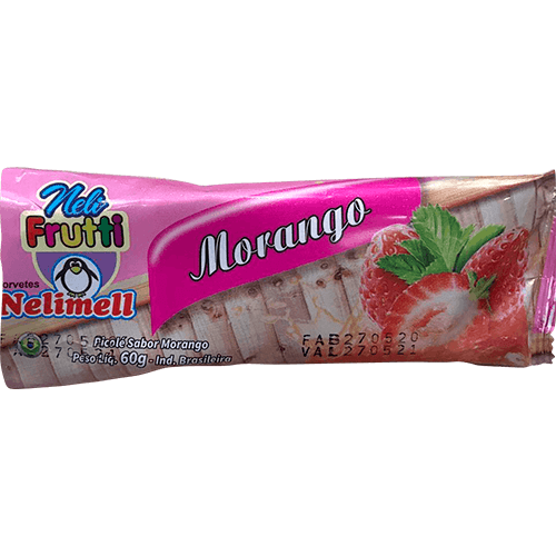 Picolé de Fruta sabor Morango