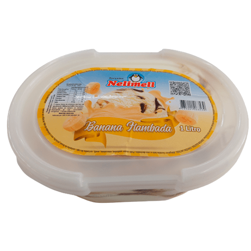 Sabor Banana Flambada Pote de 1L