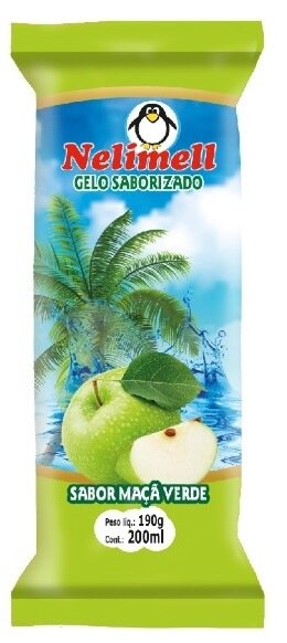 GELO SABORIZADO SABOR MAÇÃ VERDE