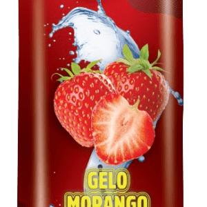 GELO SABORIZADO SABOR MORANGO